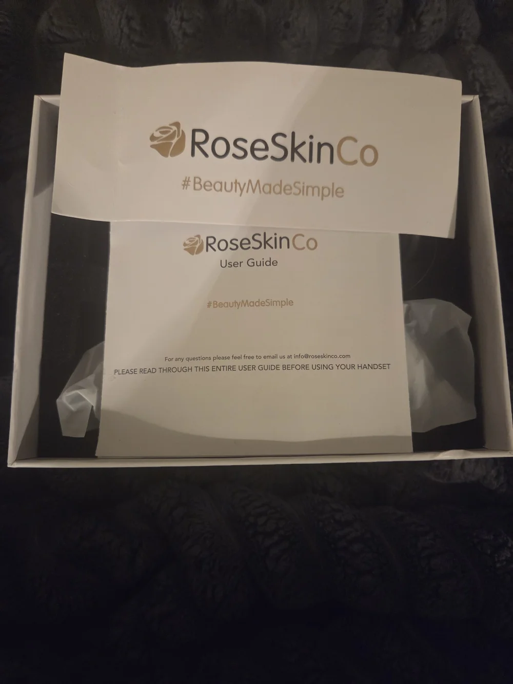 IPL Hair Removal Handset — White & Gold